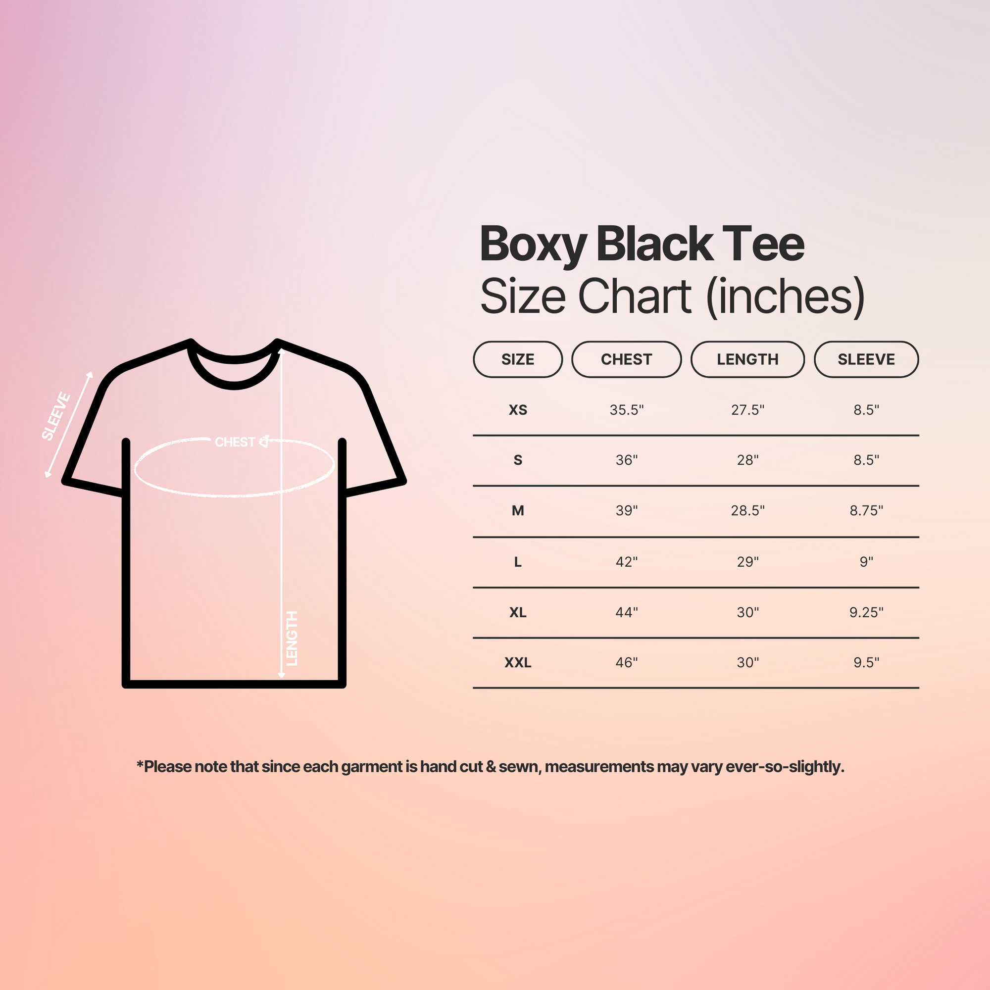 Boxy Black Tee - As You Are Apparel – As You Are Store