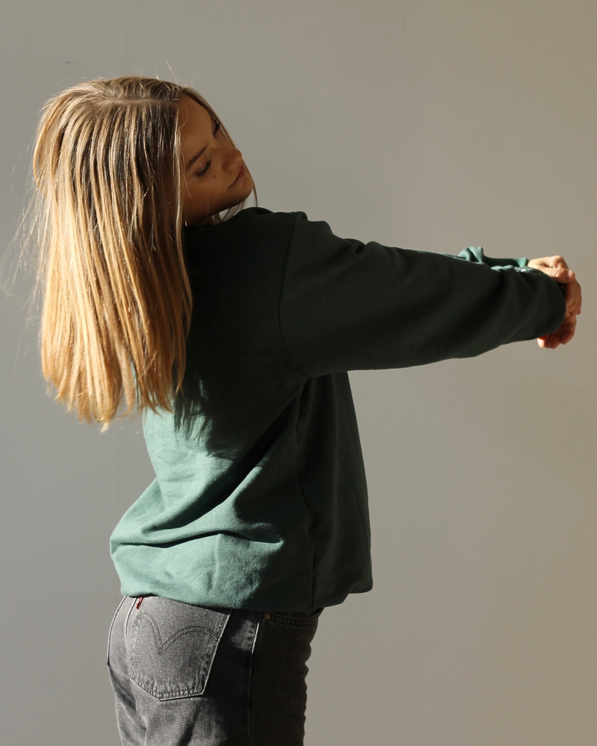 ONE-OF-A-KIND Forest Green Crewneck