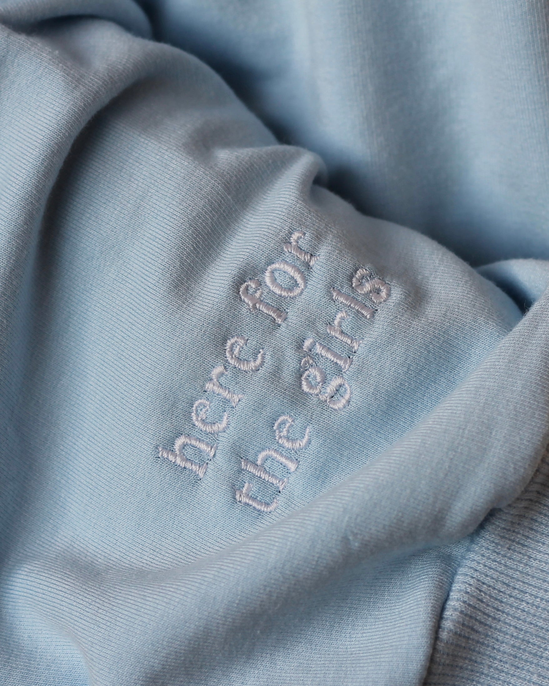 ONE-OF-A-KIND Lightweight Baby Blue Crewneck