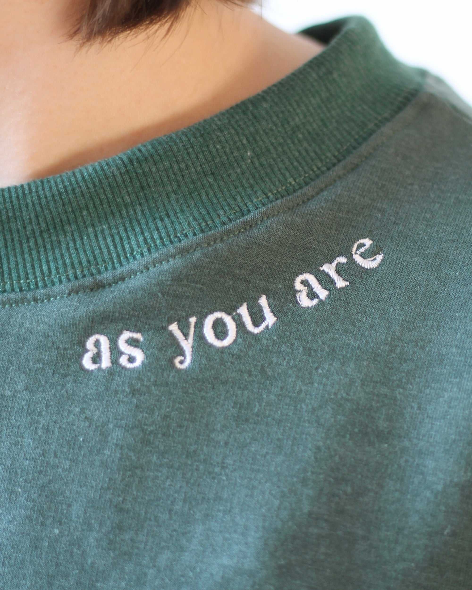 ONE-OF-A-KIND Forest Green Crewneck